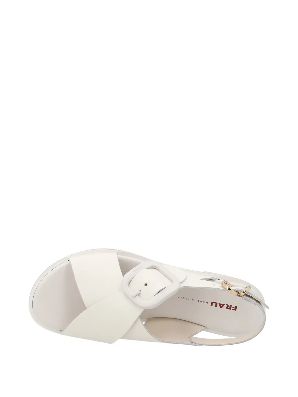 FRAU crossover-strap buckle-detail sandals Wit