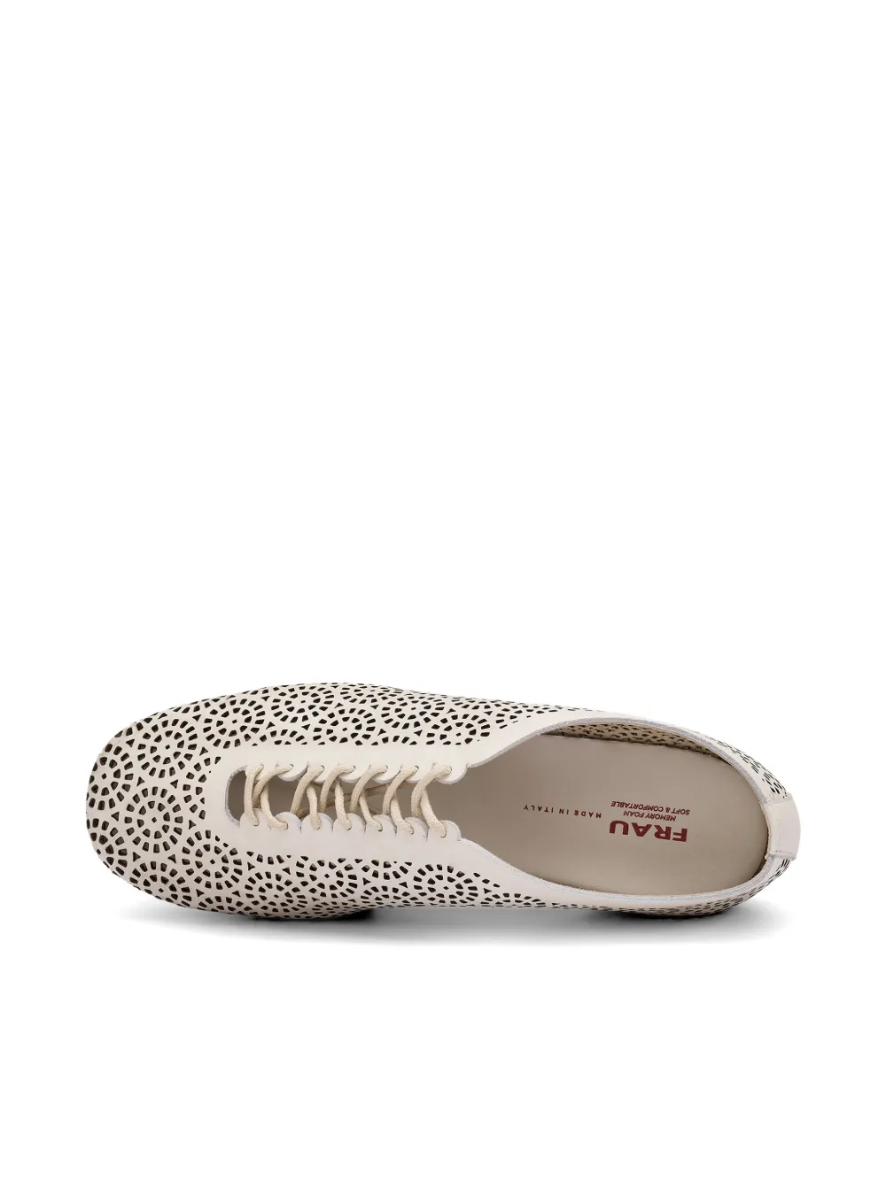 FRAU laser-cut lace-up shoes Beige