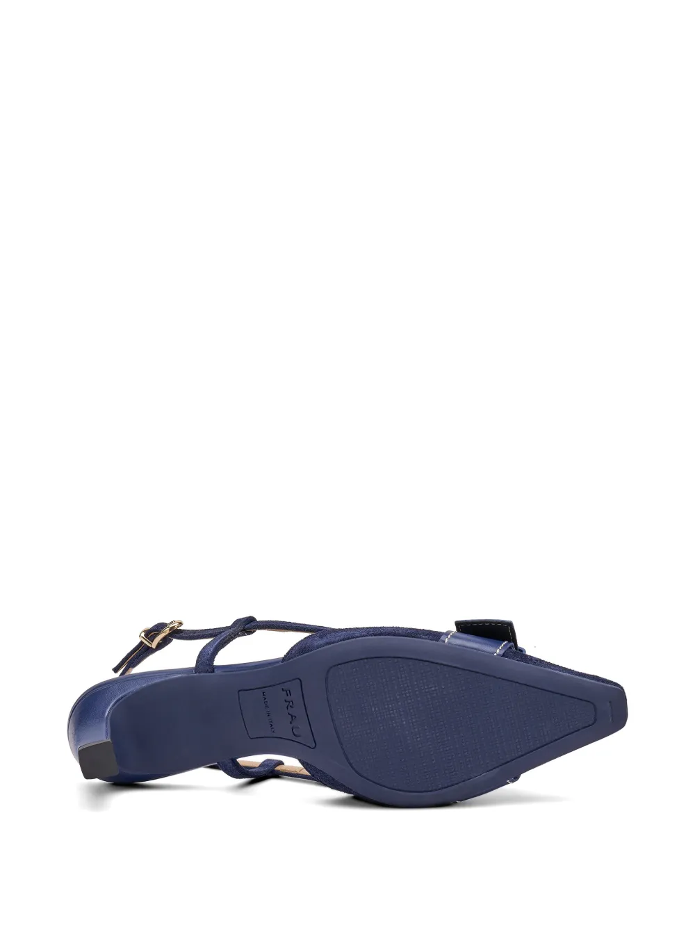 FRAU buckle-detail suede slingbacks Blauw