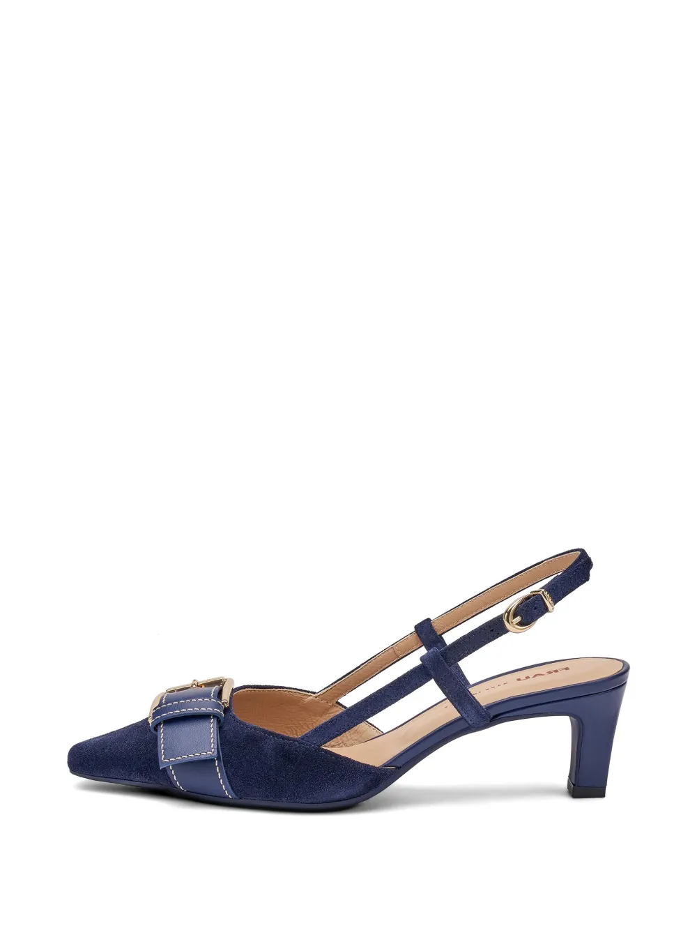 FRAU buckle-detail suede slingbacks Blauw