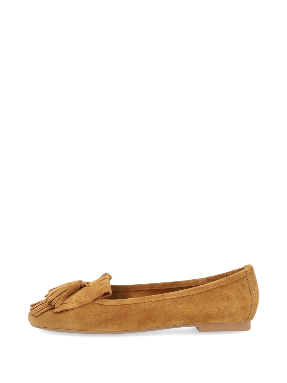 Frau Fringed Tassel-detail Loafers In Orange