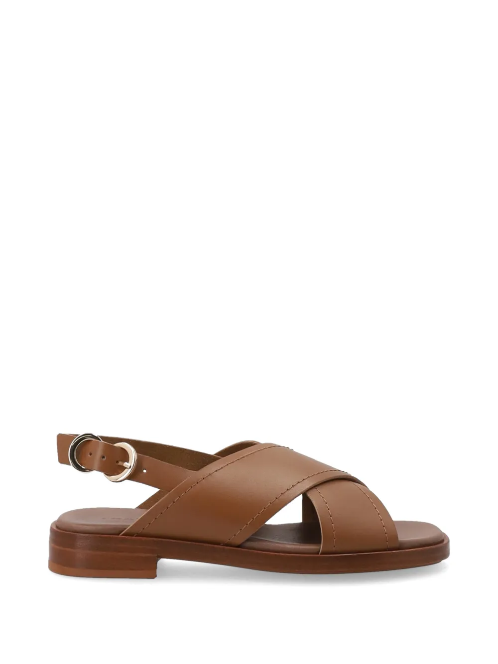 FRAU crossover-strap buckled sandals - Marrone