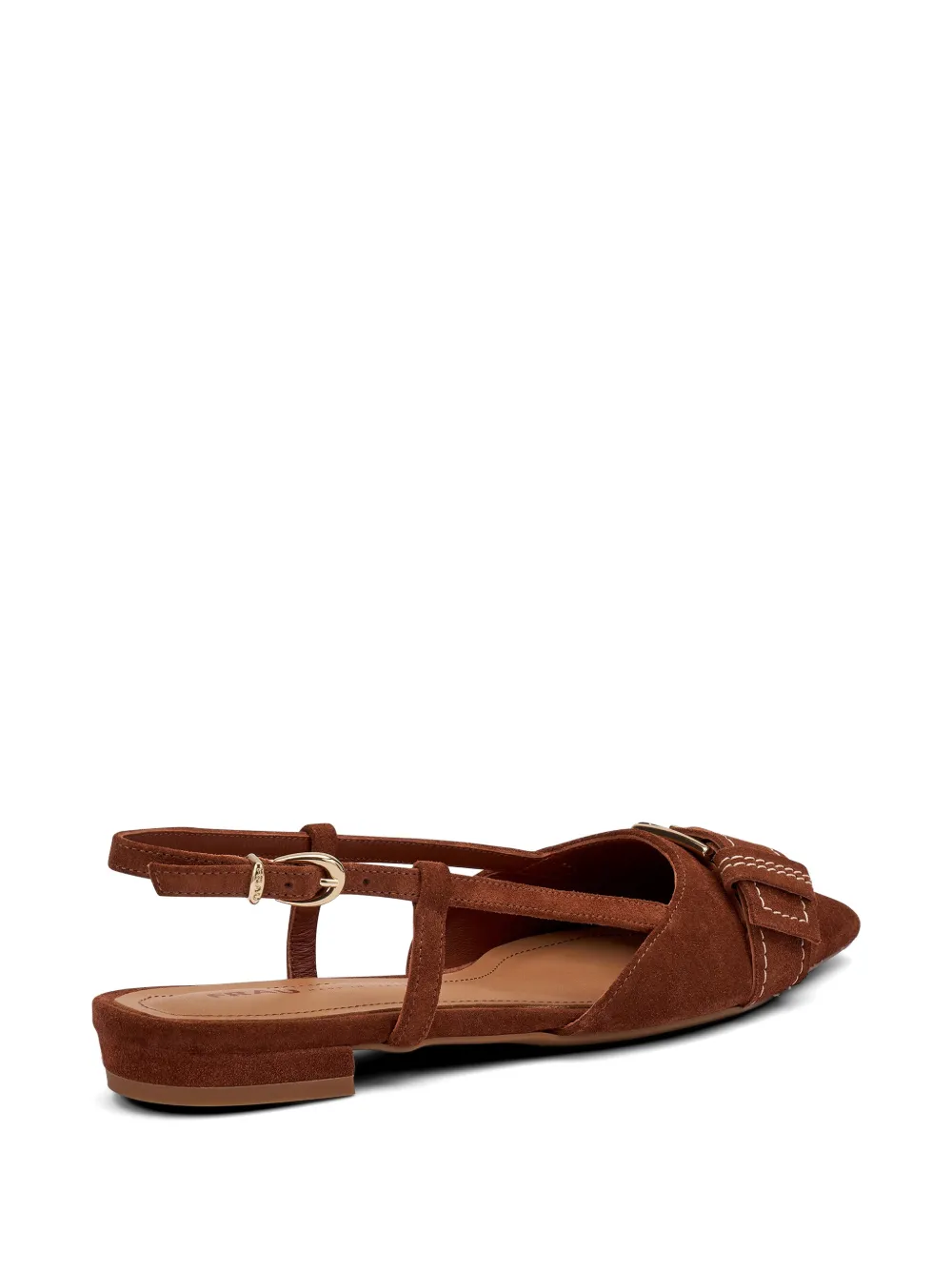 FRAU buckle-detail suede pumps Bruin