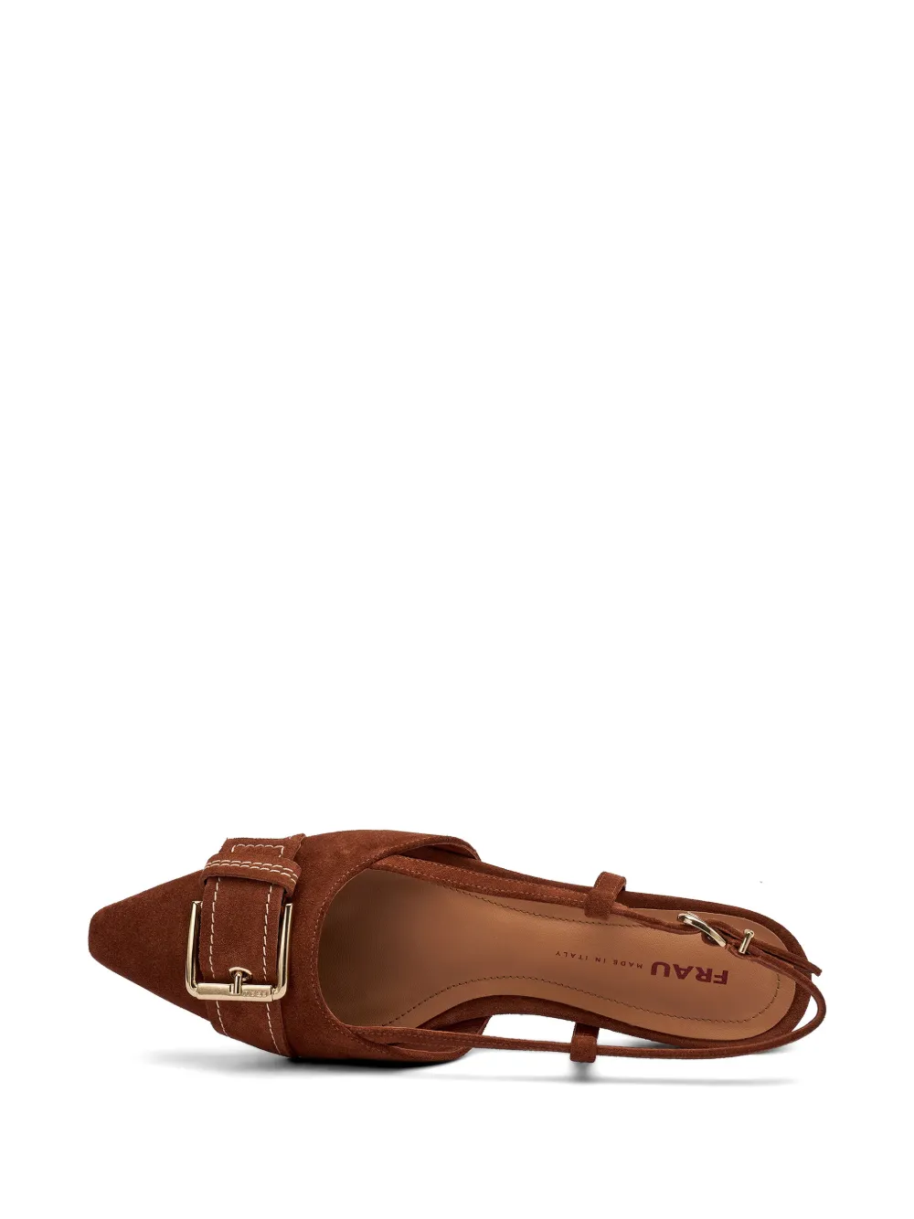 FRAU buckle-detail suede pumps Bruin
