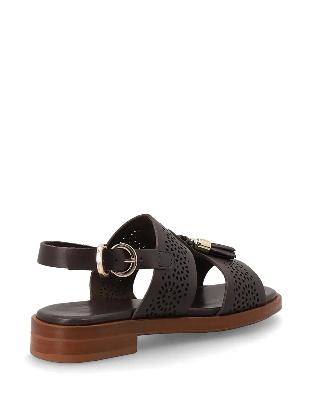 FRAU tassel-detail perforated sandals Bruin