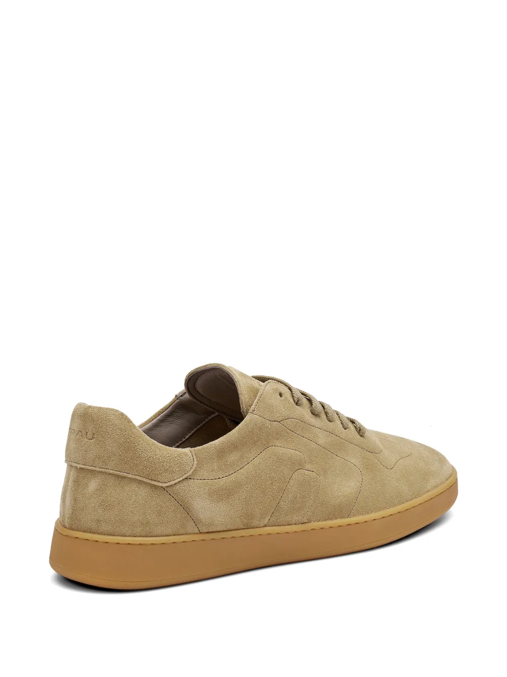 FRAU top-stitching suede sneakers Beige
