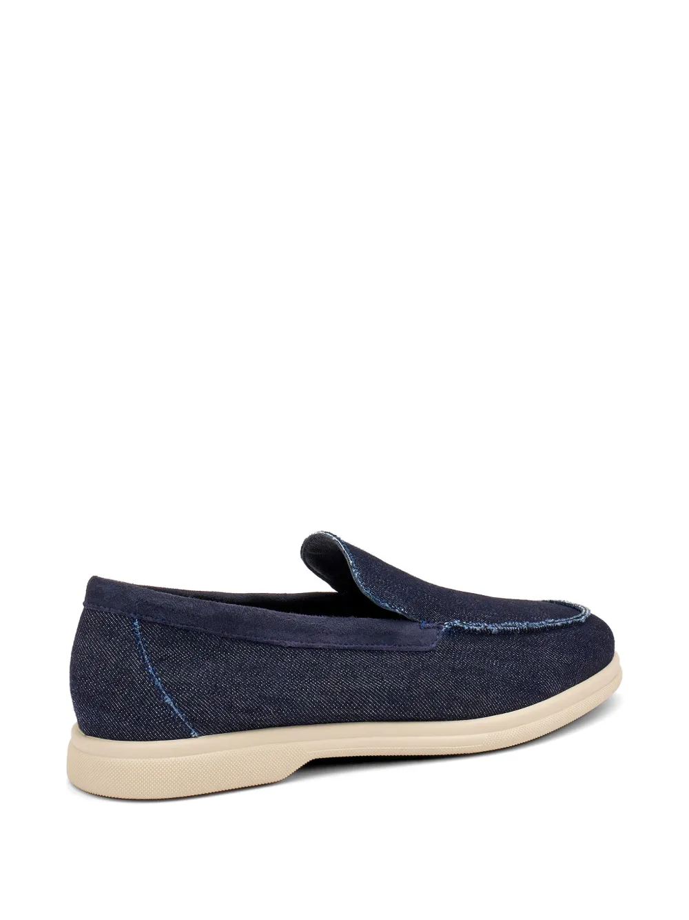 FRAU deconstructed denim loafers Blauw