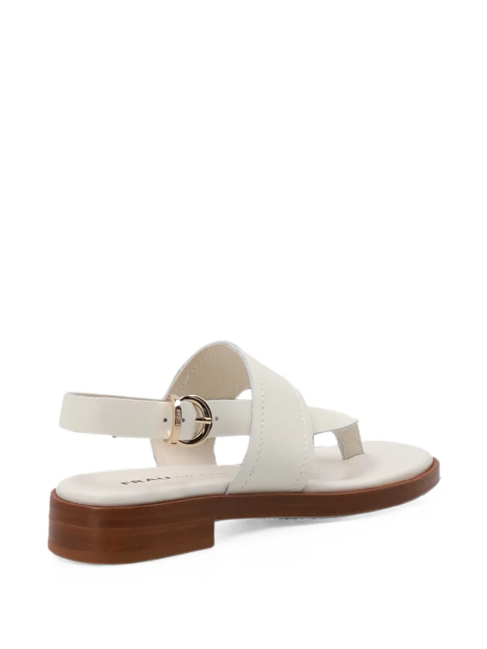 FRAU leather slingback thong sandals Wit