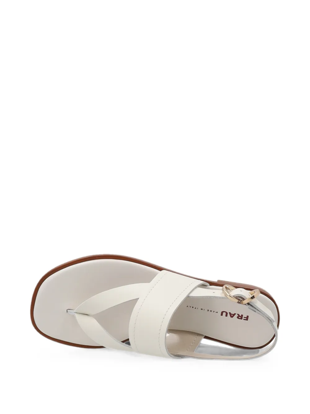 FRAU leather slingback thong sandals Wit