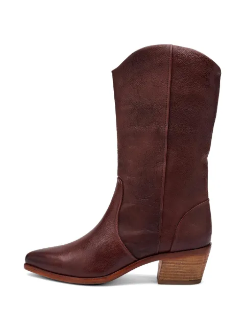 FRAU Texan distressed leather boots