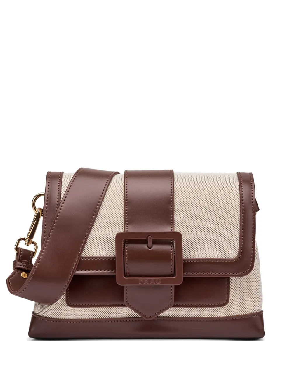 Frau Buckle-detail Canvas Shoulder Bag In Multi