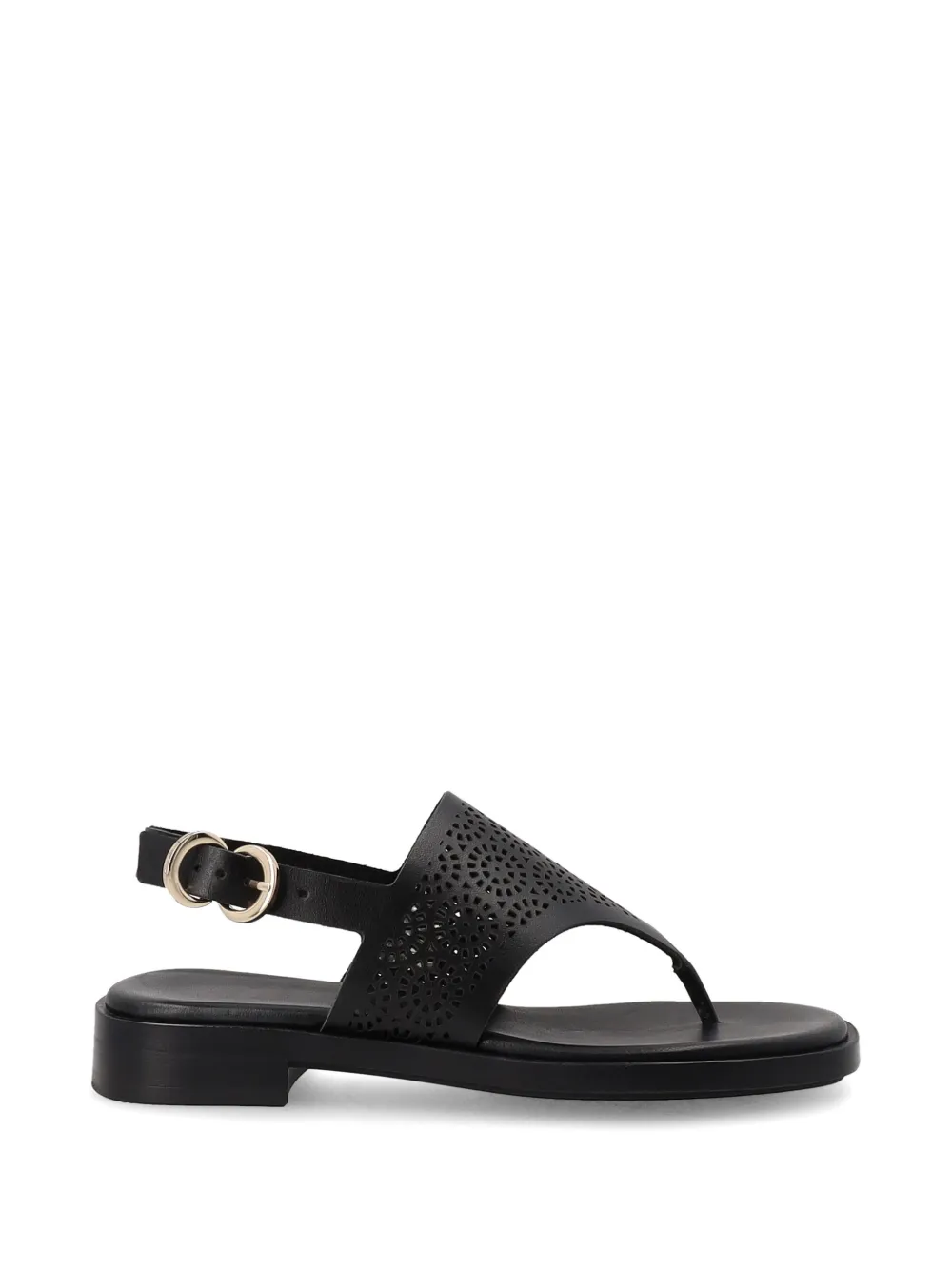 FRAU perforated leather sandals - Nero