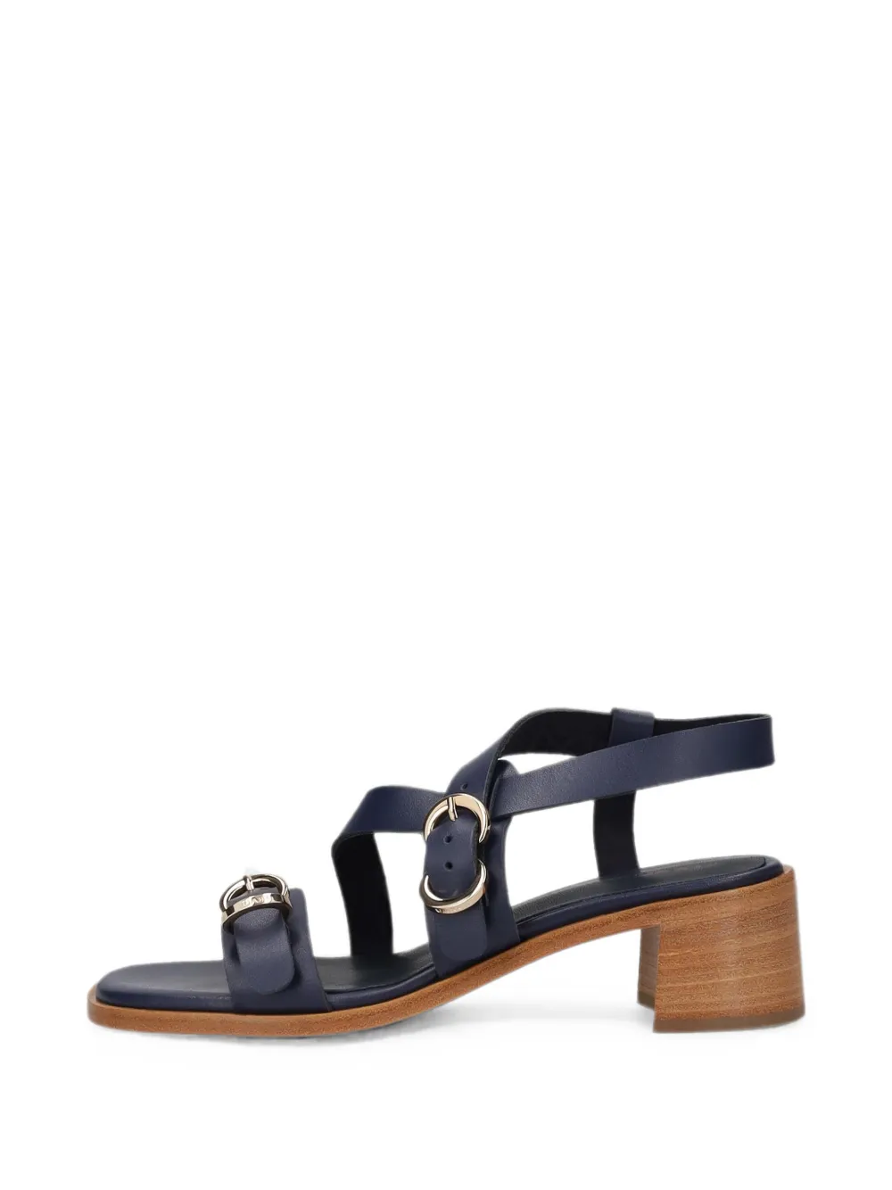 Frau Multi-strap Leather Sandals In Blue
