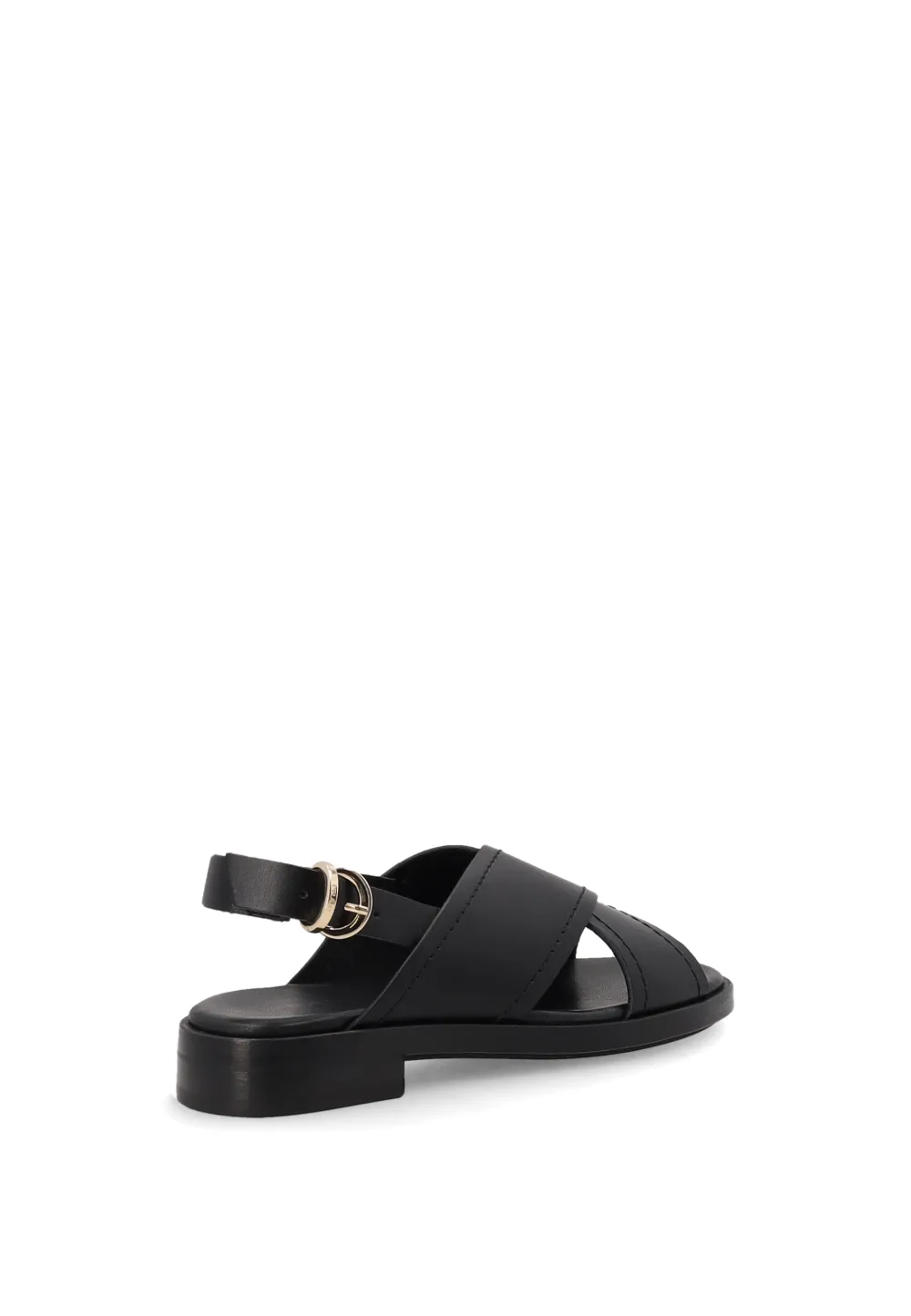 FRAU crossover-strap leather sandals Zwart