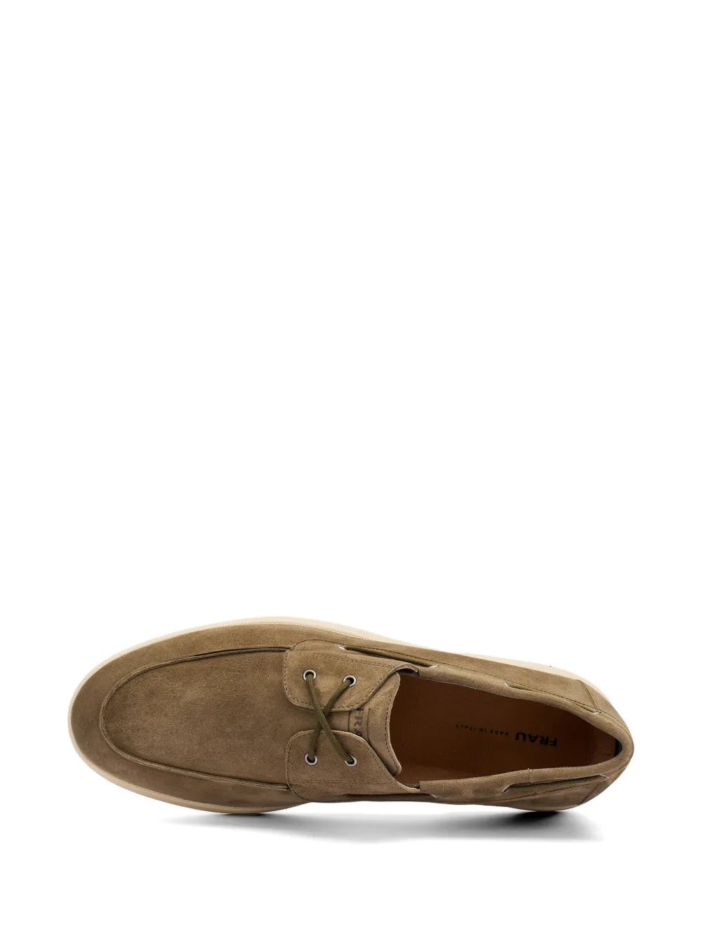 FRAU almond-toe boat shoes Groen
