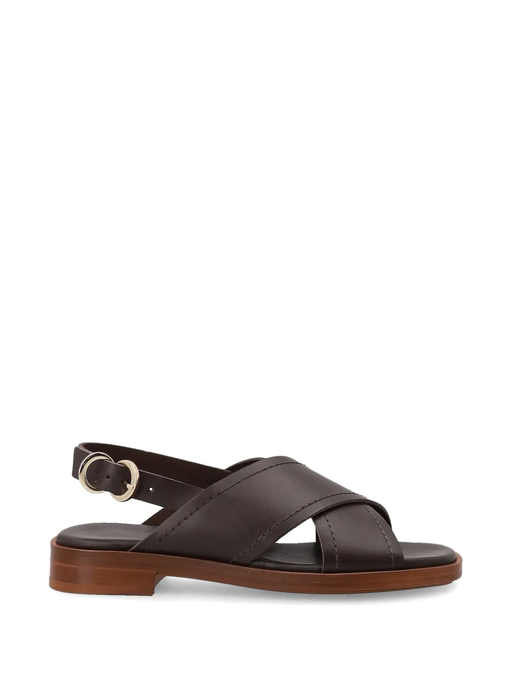 FRAU crossover-strap slingback sandals - Marrone