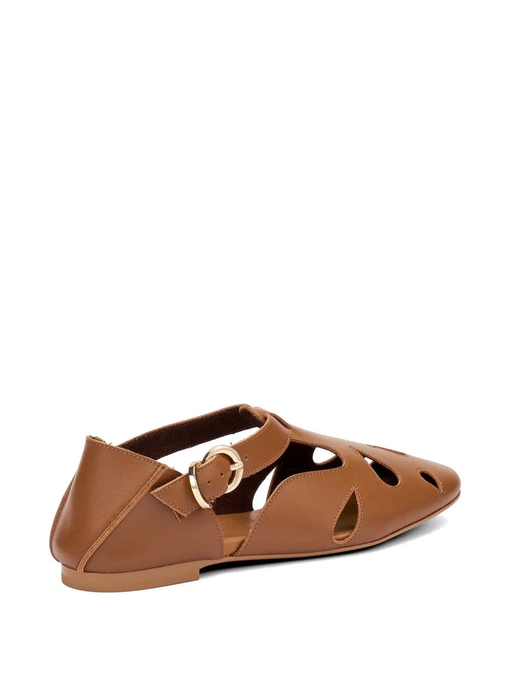 FRAU cut-out leather sandals Bruin