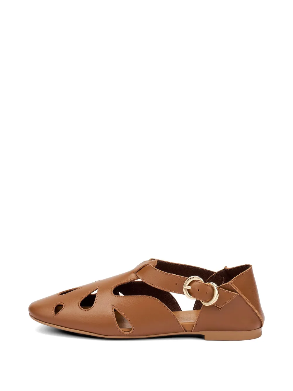 FRAU cut-out leather sandals Bruin