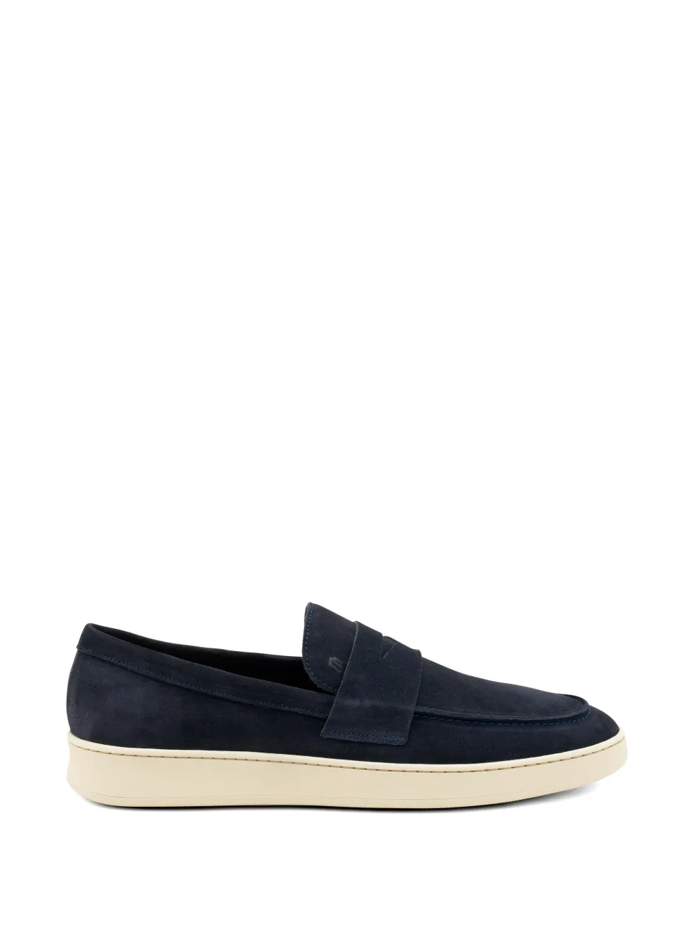 Frau Saddle-detail Loafers In Blue