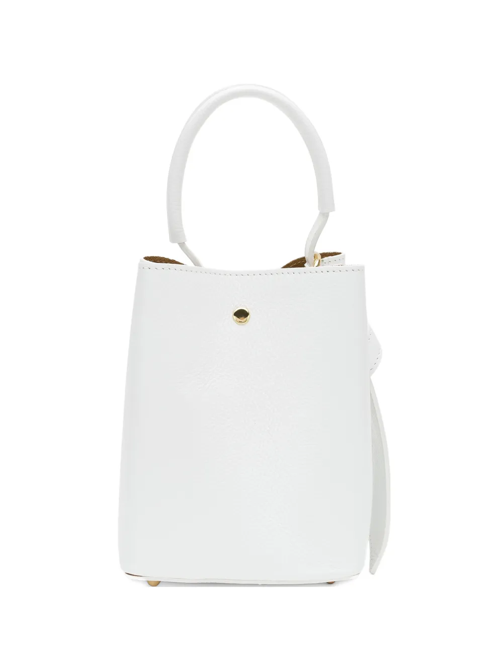 Frau Knotted Bucket Bag In White