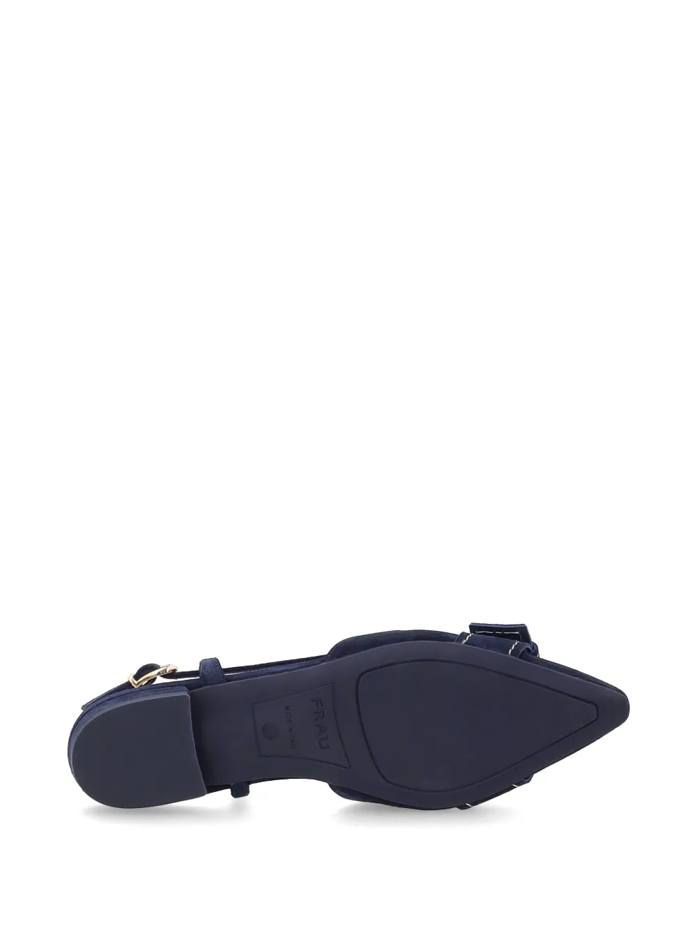 FRAU buckle-detail suede slingbacks Blauw