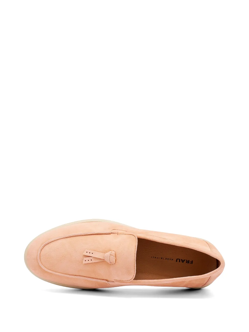 FRAU tassel-detail suede loafers Roze