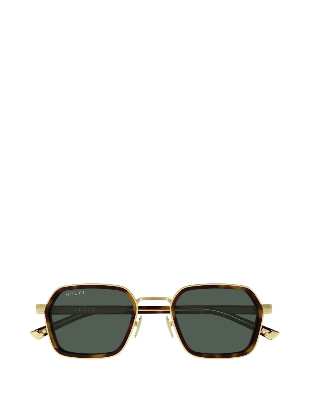Gucci Eyewear geometric-frame sunglasses - Gold