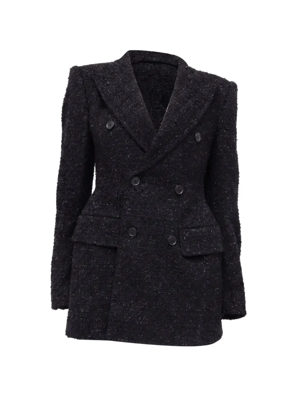 Balenciaga Pre-Owned Hourglass Tweed-Blazer - Schwarz