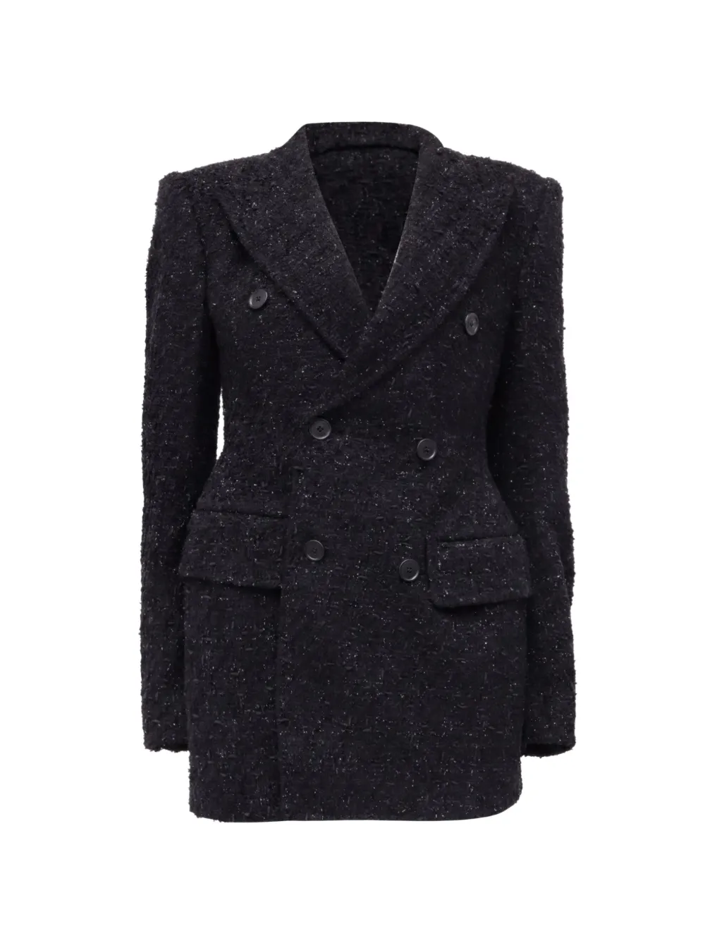 Balenciaga Pre-Owned Hourglass Tweed-Blazer - Schwarz