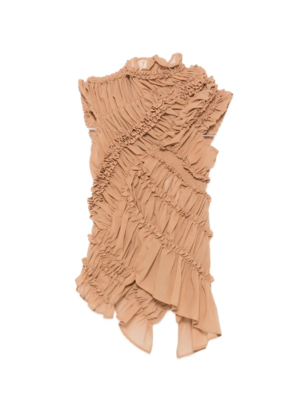 Magda Butrym ruffled-embellishment top - Toni neutri