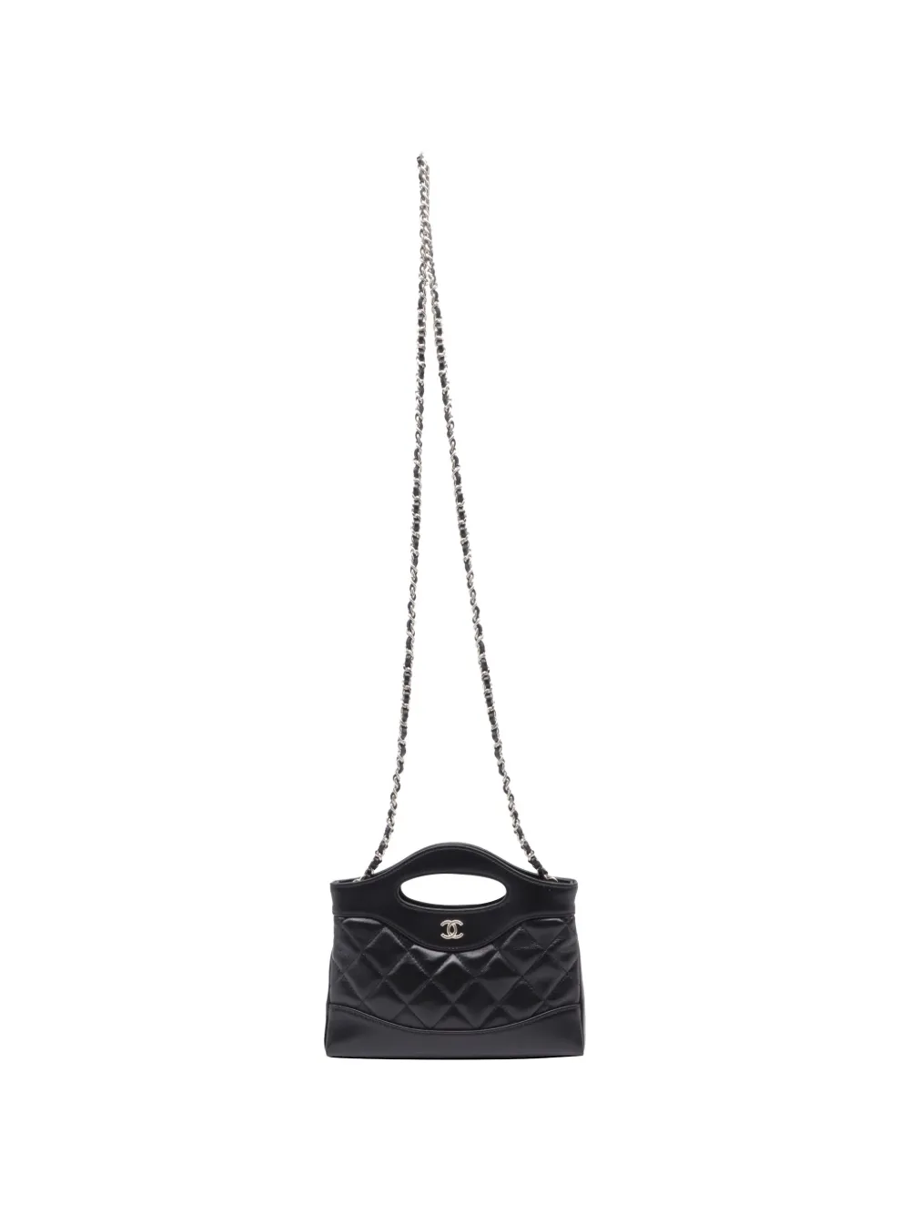 CHANEL Pre-Owned Quilted Nano 31 soulder bag - Nero
