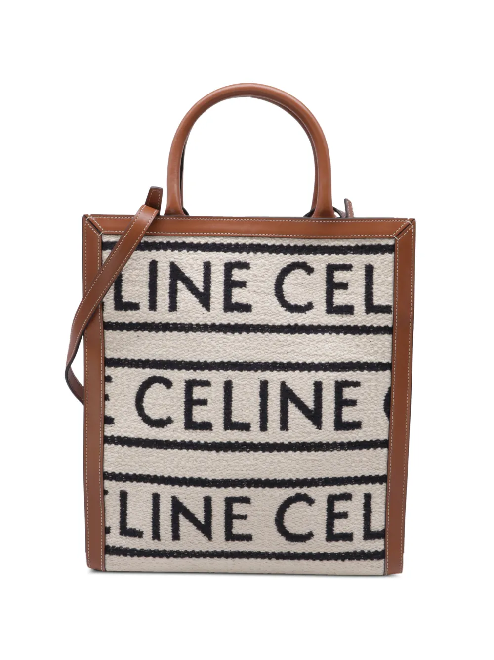 Celine Pre-Owned Cabas logo-print tote bag - Nude