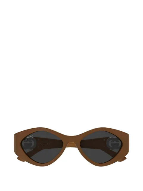 Gucci Interlocking-GG geometric-frame sunglasses