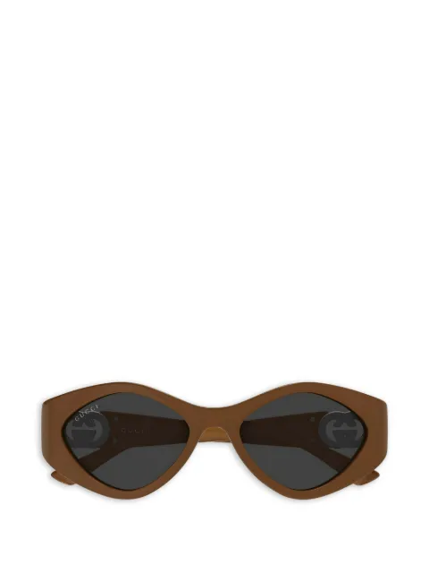 Gucci Interlocking-GG geometric-frame sunglasses