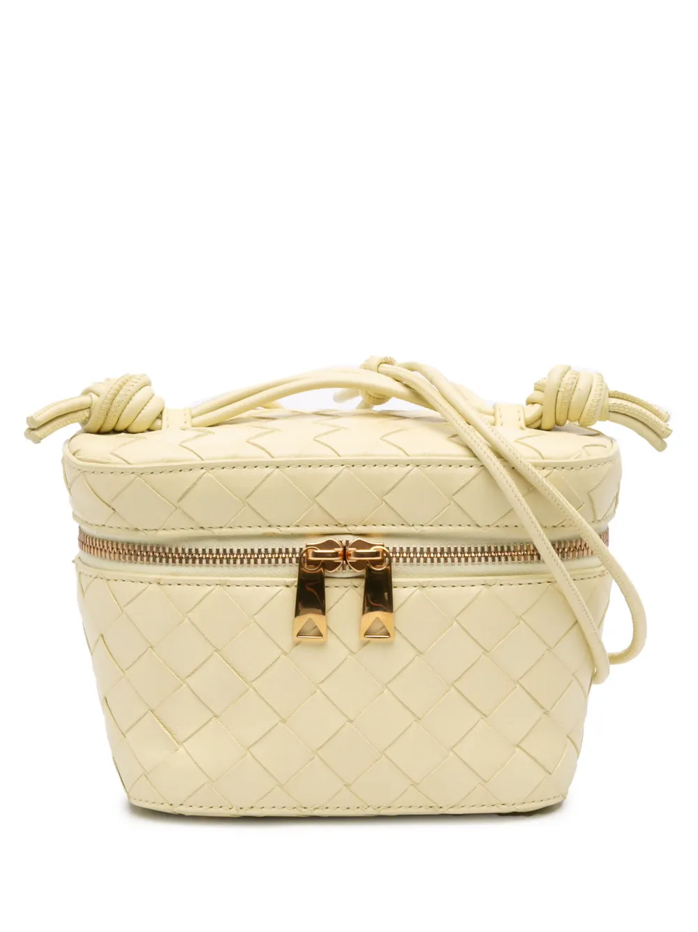 Bottega Veneta Pre-Owned 2012-2026 Mini Nappa Intrecciato Vanity Case satchel - Giallo