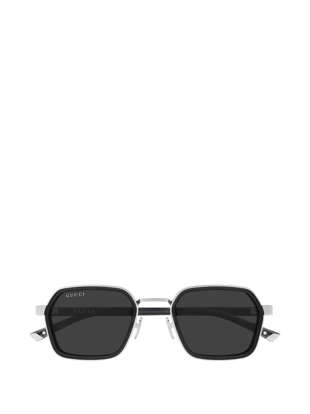 Gucci Eyewear geometric-frame sunglasses - Silber