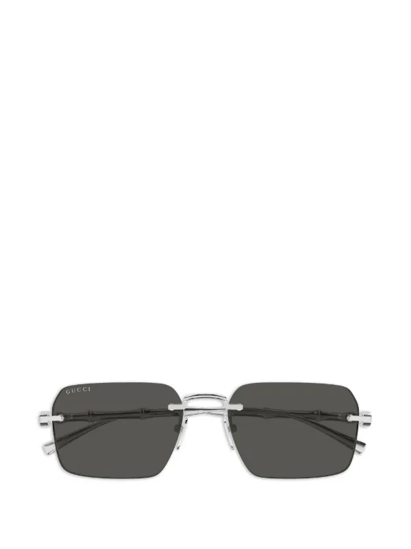 Gucci Eyewear スクエアフレーム サングラス | シルバートーン