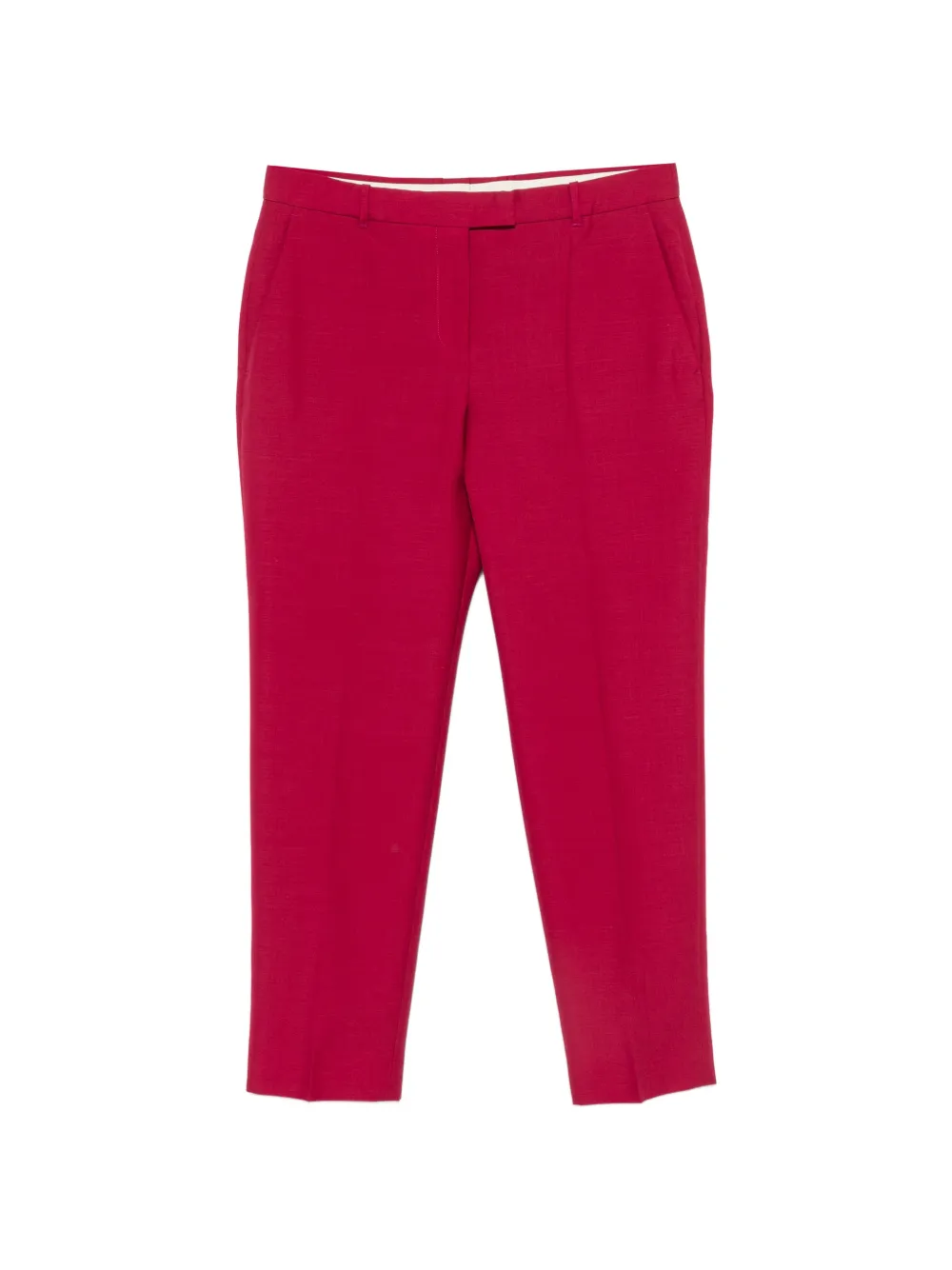 Alexander McQueen pressed-crease tailored trousers - Rosa