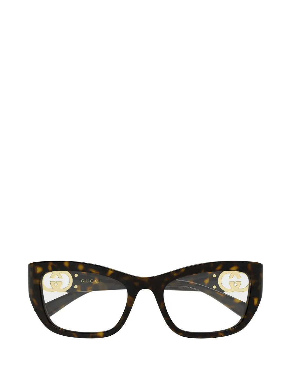Gucci Eyewear cat-eye frame glasses - Marrone