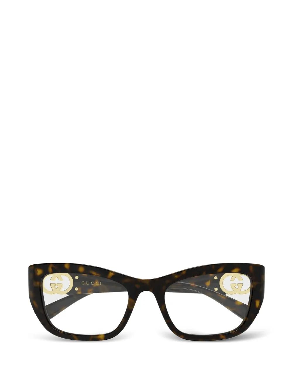 Gucci Eyewear cat-eye frame glasses - Braun
