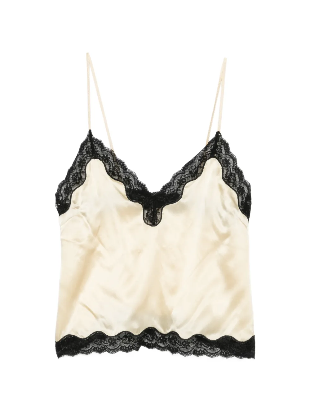 ROTATE BIRGER CHRISTENSEN lace-trim camisole top - Toni neutri