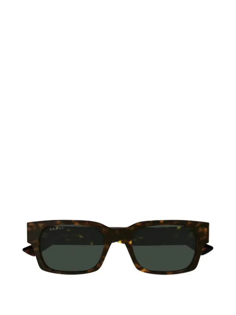 Gucci Eyewear tortoiseshell-effect rectangle-frame sunglasses