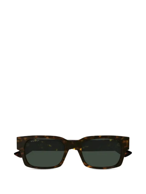 Gucci Eyewear tortoiseshell-effect rectangle-frame sunglasses