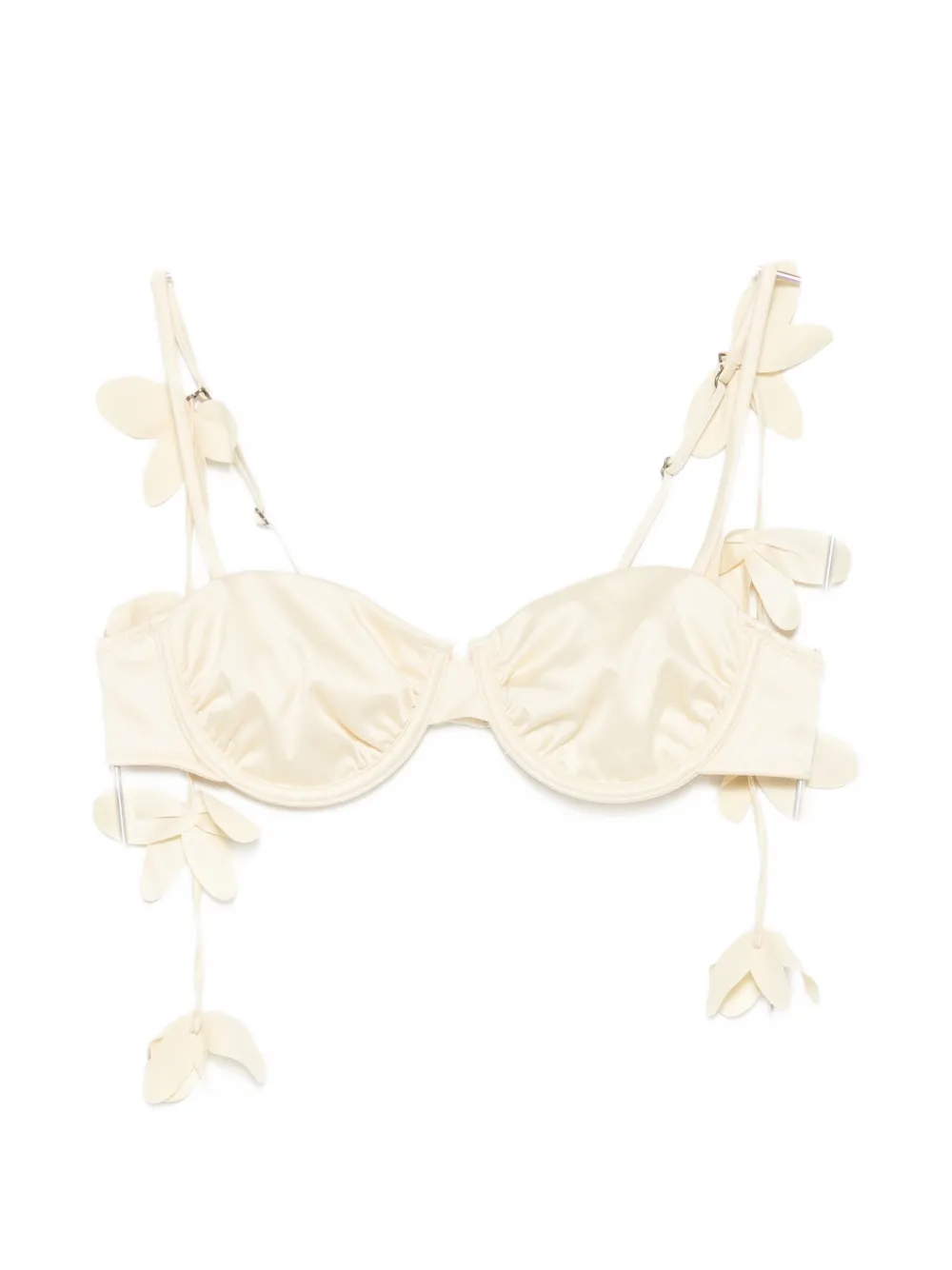 ROTATE BIRGER CHRISTENSEN floral-applique bra - Toni neutri