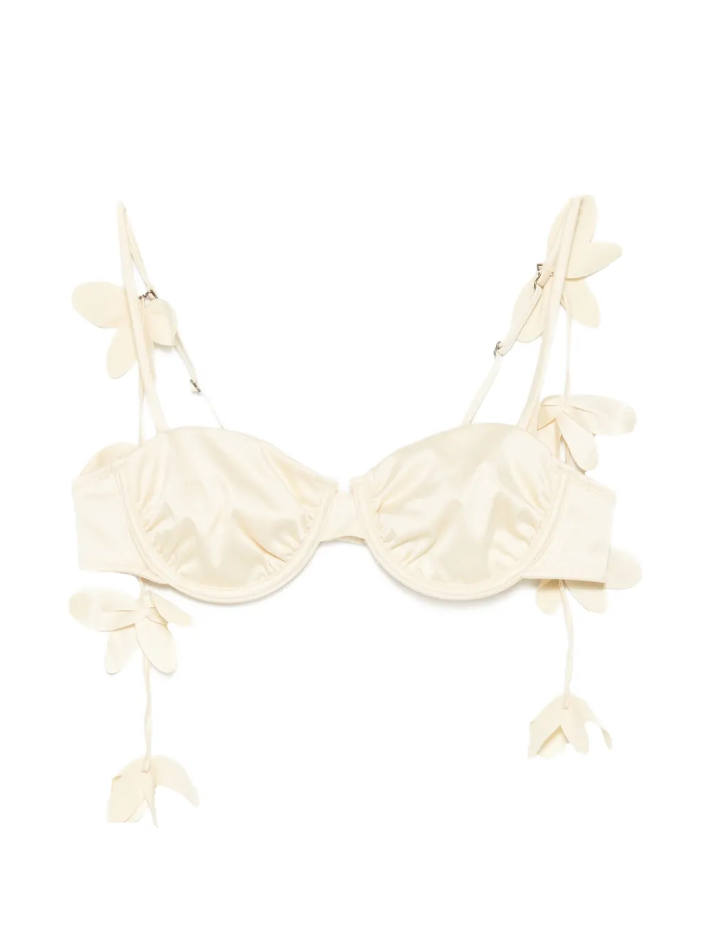 ROTATE BIRGER CHRISTENSEN floral-applique bra - Toni neutri