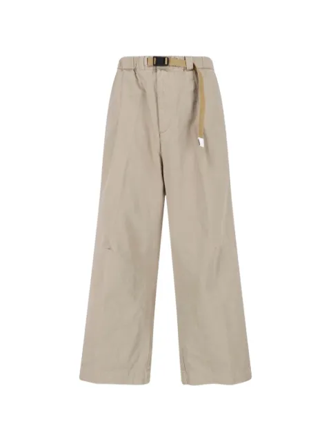 White Sand belted wide-leg trousers