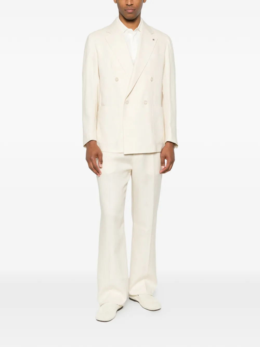 Tagliatore Blazer met dubbele rij knopen Beige