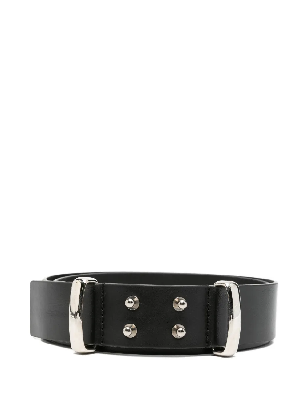 Matières Fécales Infinity stud-embellished belt - Black