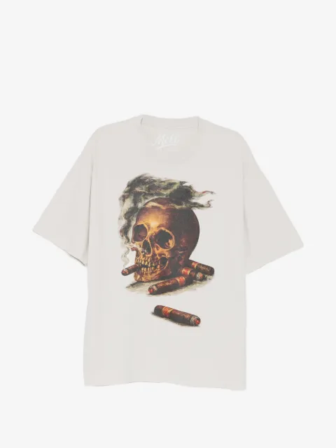 Melt skull-print T-shirt