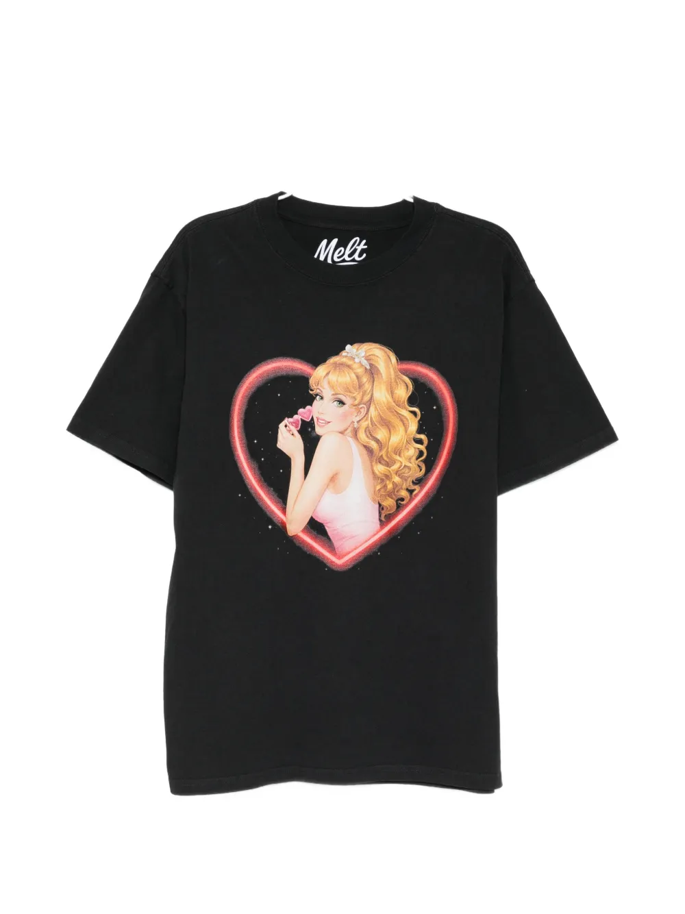 Melt Graphic-print T-shirt In Black